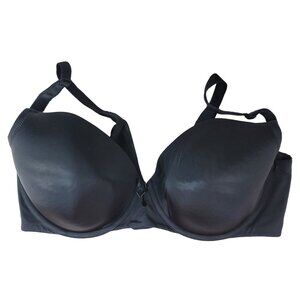 Torrid Curve T Shirt Bra Black 38DD Adj Plunge Seamless Full Coverage Underwire